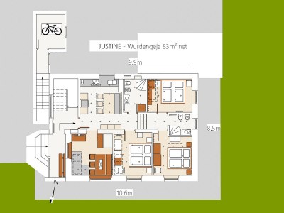 Holiday apartment Wurdengeja "Justine" - Features photo 16