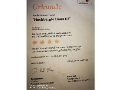 Holiday house Vacation Homes ''Hochbergle'', Lechbruck am S - Document photo 41