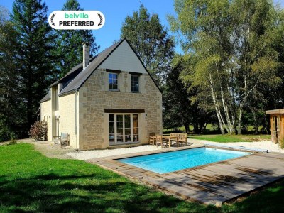 Holiday house Wunderschön gelegenes Landhaus mit beheiztem Pool in Laval-sur-Luzège - Holiday house