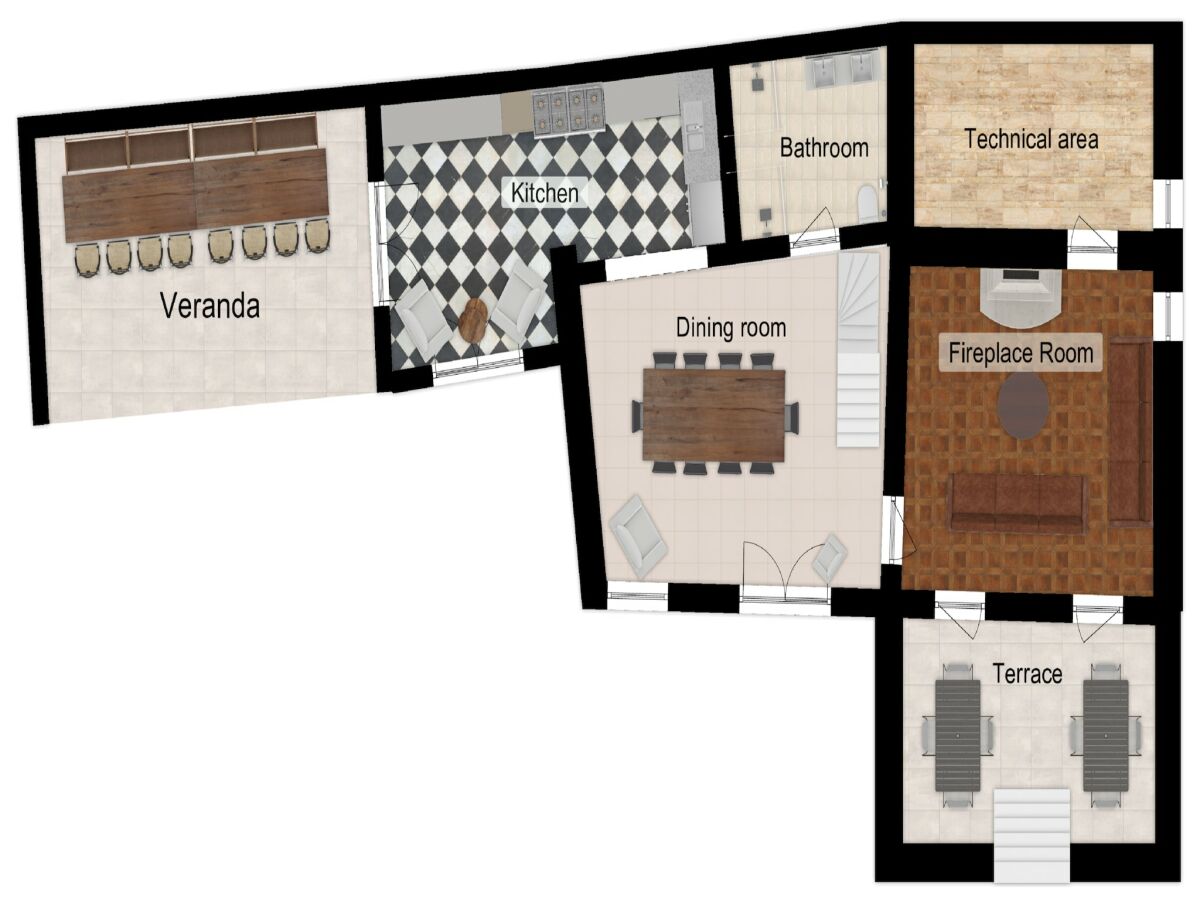 Holiday house Holiday Home in Lusignac with Private Pool - Outdoor photo 4