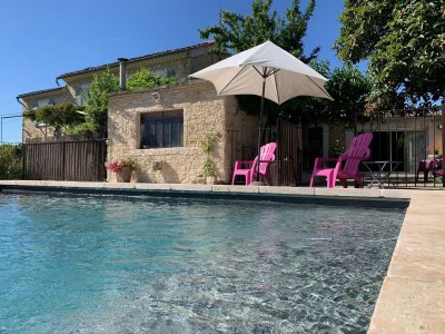 Villa Farmhouse in Carpentras with Pool - Outdoor photo 6