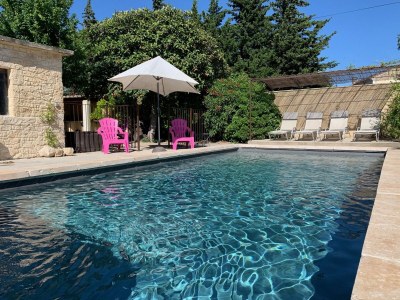 Villa Farmhouse in Carpentras with Pool - Outdoor photo 7