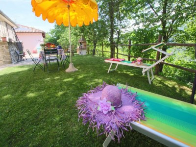 Holiday house Hütte in Marche mit Pool und Waldblick - Outdoor photo 7