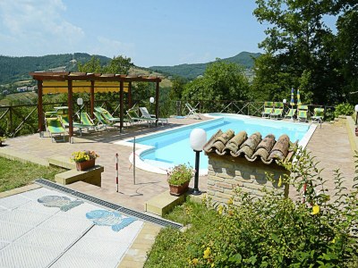 Holiday house Hütte in Marche mit Pool und Waldblick - Outdoor photo 19