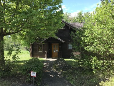 Holiday house blockhouse at lake Silbersee - Outdoor photo 2