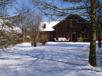 Holiday house blockhouse at lake Silbersee - Environment photo 18