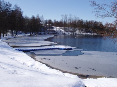 Holiday house blockhouse at lake Silbersee - Environment photo 19