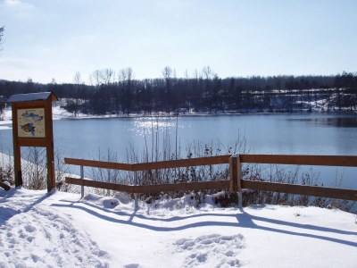 Holiday house blockhouse at lake Silbersee - Environment photo 20