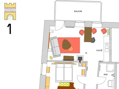 Holiday apartment Burggarten Apartment Neuleiningen - Features photo 9