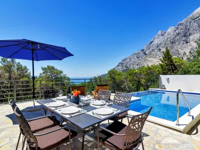Holiday house Sergio mit Pool und Meerblick in Baska Voda-Bast - Holiday house