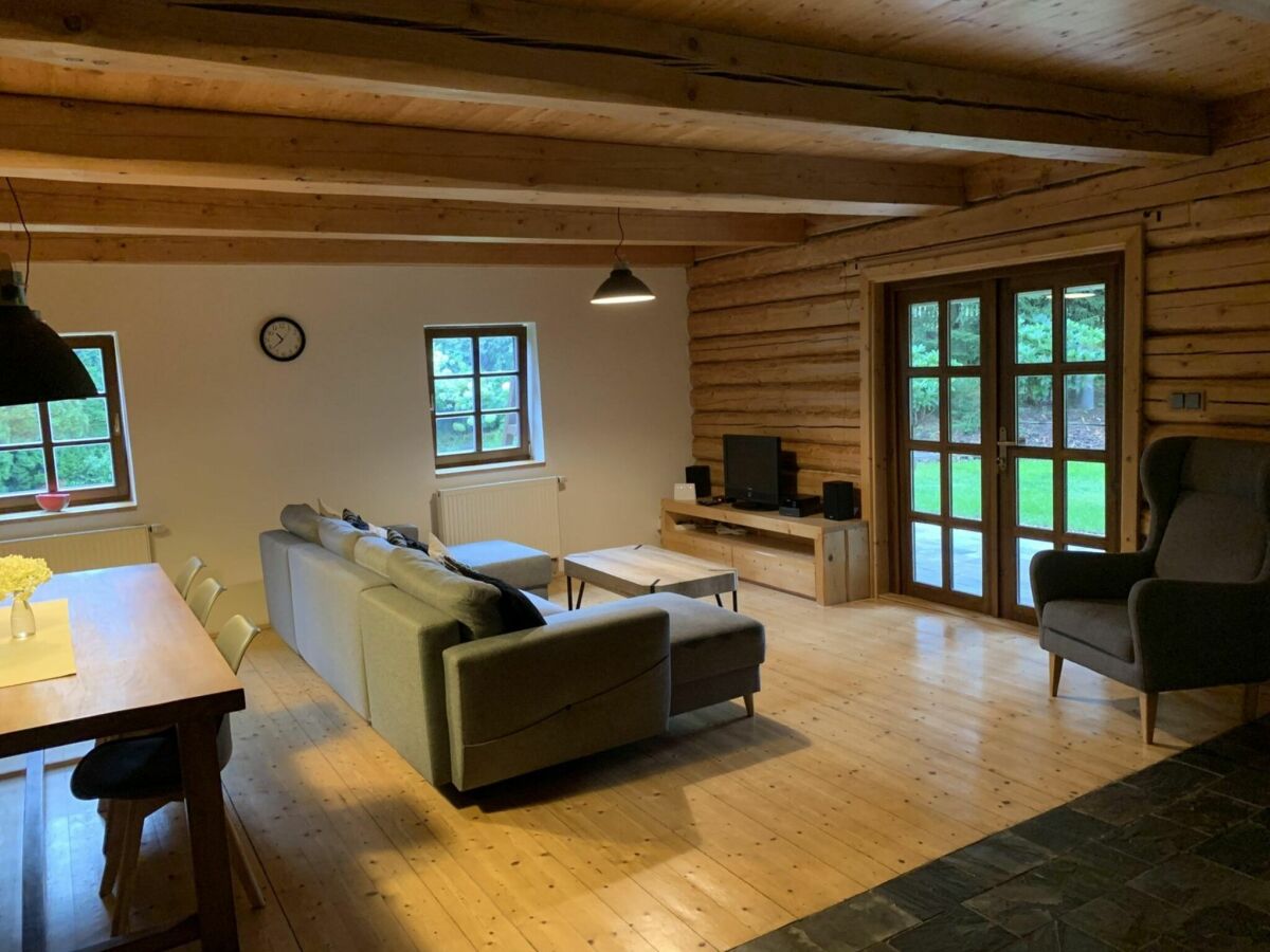 Holiday house Scenic holiday home in Šluknov with garden