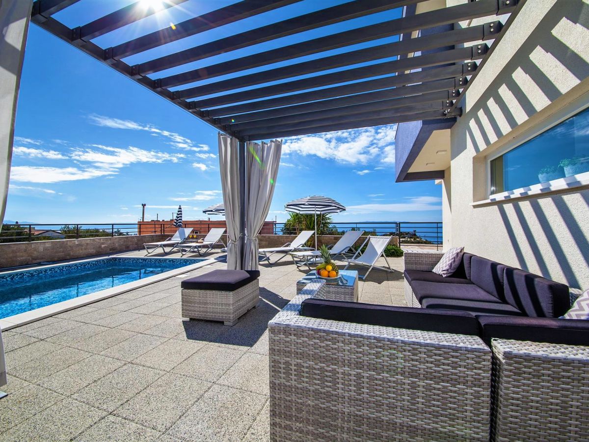 Villa Villa Red with pool & sea view - Outdoor photo 4