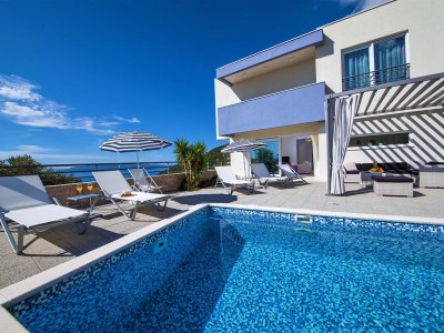 Villa Villa Red with pool & sea view - Outdoor photo 2