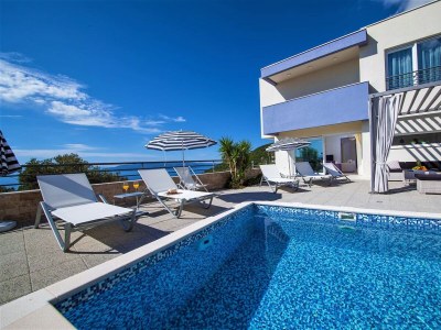 Villa Villa Red with pool & sea view - Outdoor photo 23