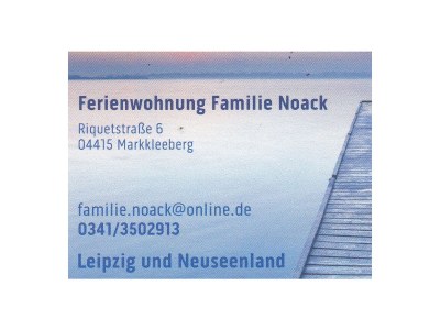 Holiday apartment Ferienwohnung Familie Noack - Document photo 22