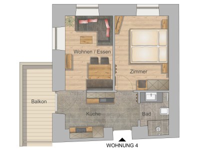 Holiday apartment 35mÂ² Guesthouse Sonne - Document photo 36