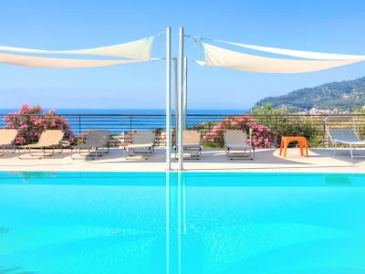 Villa Villa il Poggiolo - Modern Hi-Tech Villa, Garden, Jacuzzi and Pool, Sea View, Home-Cinema in Diano Marina - Villa