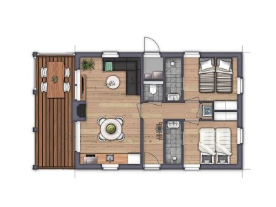 Holiday apartment Bungalow Type Cypress XS - Document photo 15