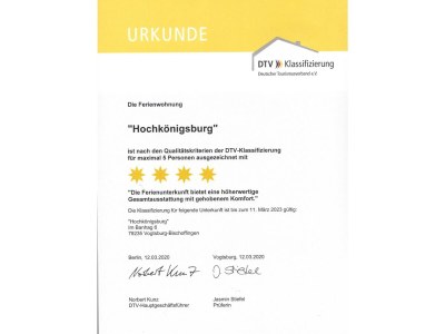 Holiday apartment Casa Luna im Kaiserstuhl "Hochkönigsburg" - Document photo 33