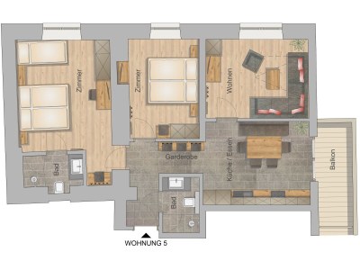 Holiday apartment 70 mÂ² guesthouse Sonne - Document photo 38