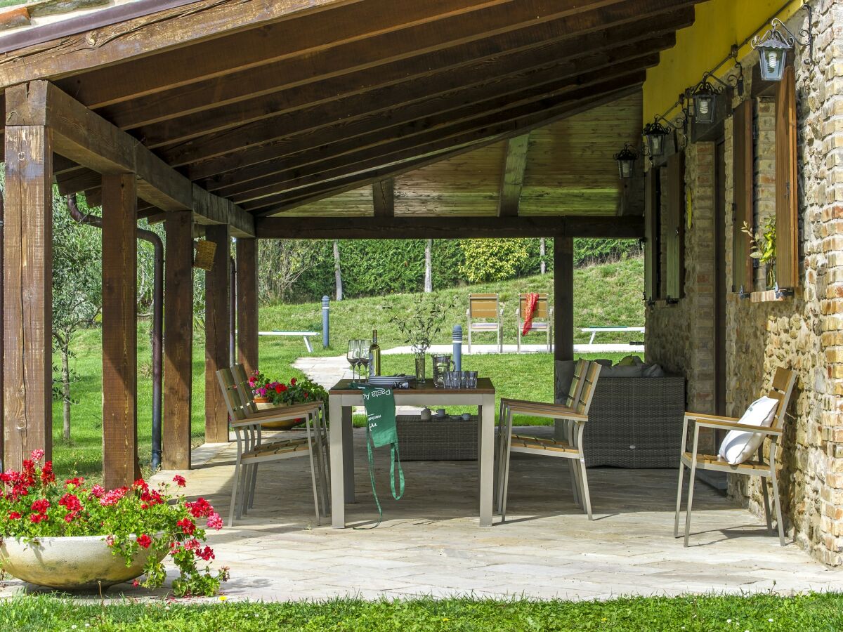 Villa Villa in Piandimeleto mit Pool und Sauna - Outdoor photo 5