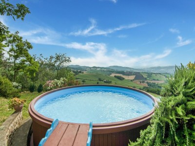 Cottage Villa in Vallefoglia mit Pool und Panorama - Outdoor photo 6