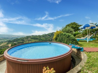 Cottage Villa in Vallefoglia mit Pool und Panorama - Outdoor photo 7