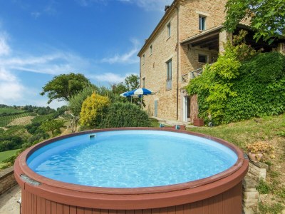 Cottage Villa in Vallefoglia mit Pool und Panorama - Outdoor photo 10
