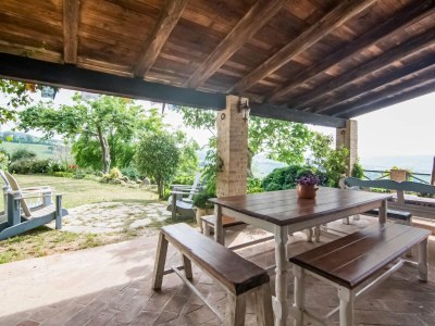 Cottage Villa in Vallefoglia mit Pool und Panorama - Outdoor photo 13