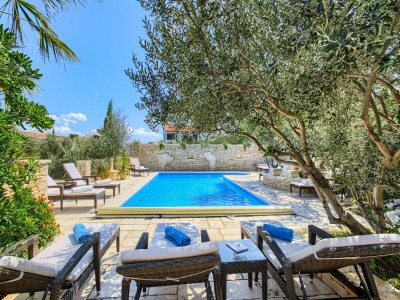 Apartment Villa auf Murter mit Pool und Meerblick - Outdoor photo 2