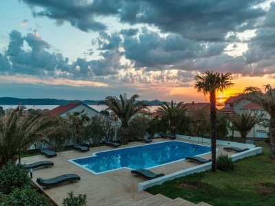 Holiday house Luxury Holiday Home in Bibinje near Sea - Outdoor photo 15