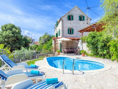 Villa Villa in Sumartin mit Pool am Strand - Outdoor photo 6