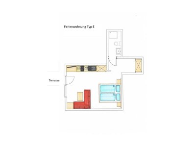 Apartment Apartm."E"/Wohn-Schlafraum/Dusche, WC - Features photo 45