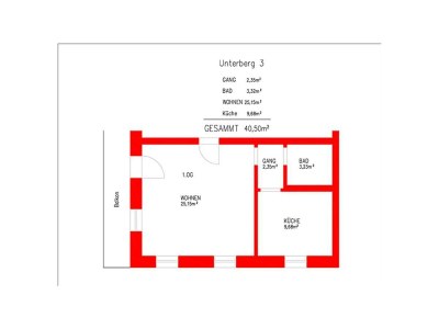 Apartment App."Unterberg 3" /Wohn-Schlafraum/DU,WC,Bal - Document photo 14
