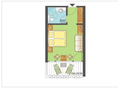 Holiday room Komfort Zimmer für 1-3 Personen 23 m² - Features photo 17