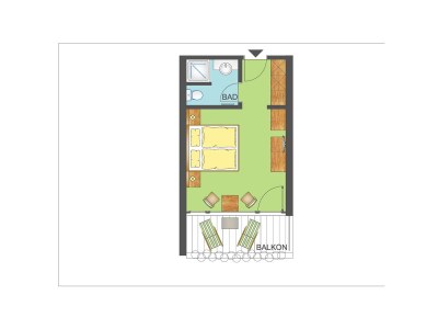 Holiday room Komfort Zimmer für 1-2 Personen 23 m² - Features photo 16