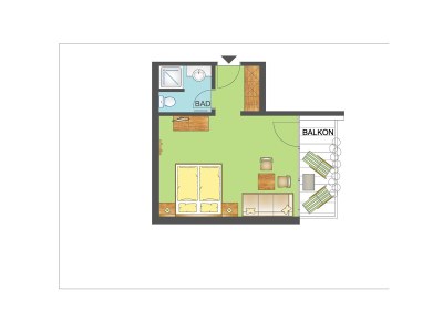 Holiday room Komfort Zimmer für 2-3 Personen 28 m² - Features photo 17