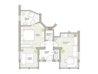 Apartment Appartement/Fewo, Dusche oder Bad, WC - Features photo 15