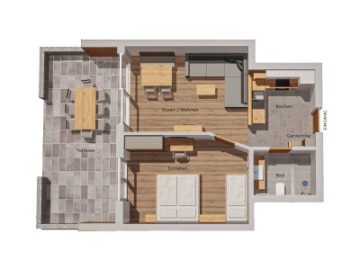 Holiday apartment 50mÂ² Guesthouse Sonne - Document photo 41