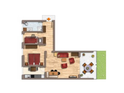 Apartment Appartement/Fewo, Dusche, WC, 2 Schlafräume - Outdoor photo 15