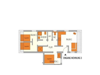 Apartment Apartment "3" /2 Schlafräume/Dusche/WC - Features photo 12