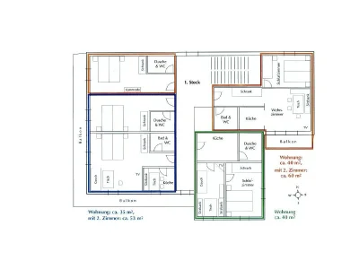 Apartment Apartment 5 Pax/2 Schlafräume/Du od. Bad, WC - Features photo 25