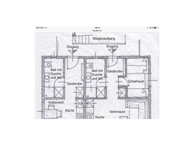 Apartment App. Ursula/Wohn-Schlafraum/Dusche & WC in Schladming - Apartment