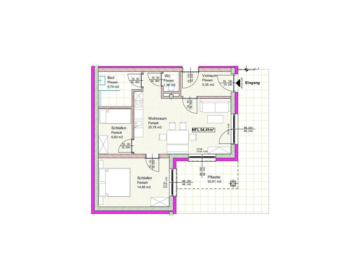 Apartment Appartement/Fewo, Bad, WC, 2 Schlafräume - Outdoor photo 5