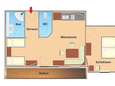 Apartment App. A2/2-Raum/40m²/DU, WC - Outdoor photo 11