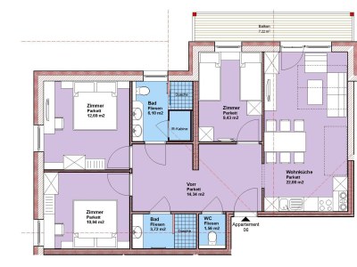 Apartment Appartement Golfblick, Bad, WC, 3 Schlafräume - Document photo 46