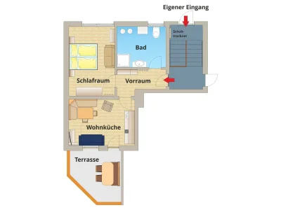 Apartment Hauser Kaibling: 1 Schlafraum/Dusche, WC - Features photo 30