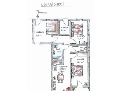 Apartment Apartment/2 Schlafräume/Du, Bad, WC/ A+B - Features photo 30