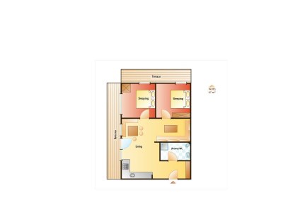 Apartment Apartment/2 Schlafräume/Bad, WC - Features photo 10