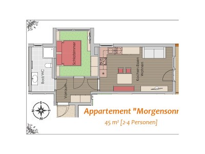 Apartment Ferienwohnung "Morgensonne", DU/WC, 1 Schlafraum - Features photo 76